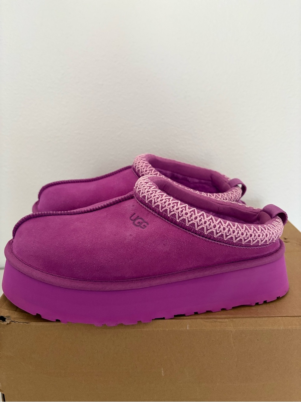 NWT UGG Tazz Platform Slipper Clogs - Purple Ruby- Size 8 - Picture 7 of 15